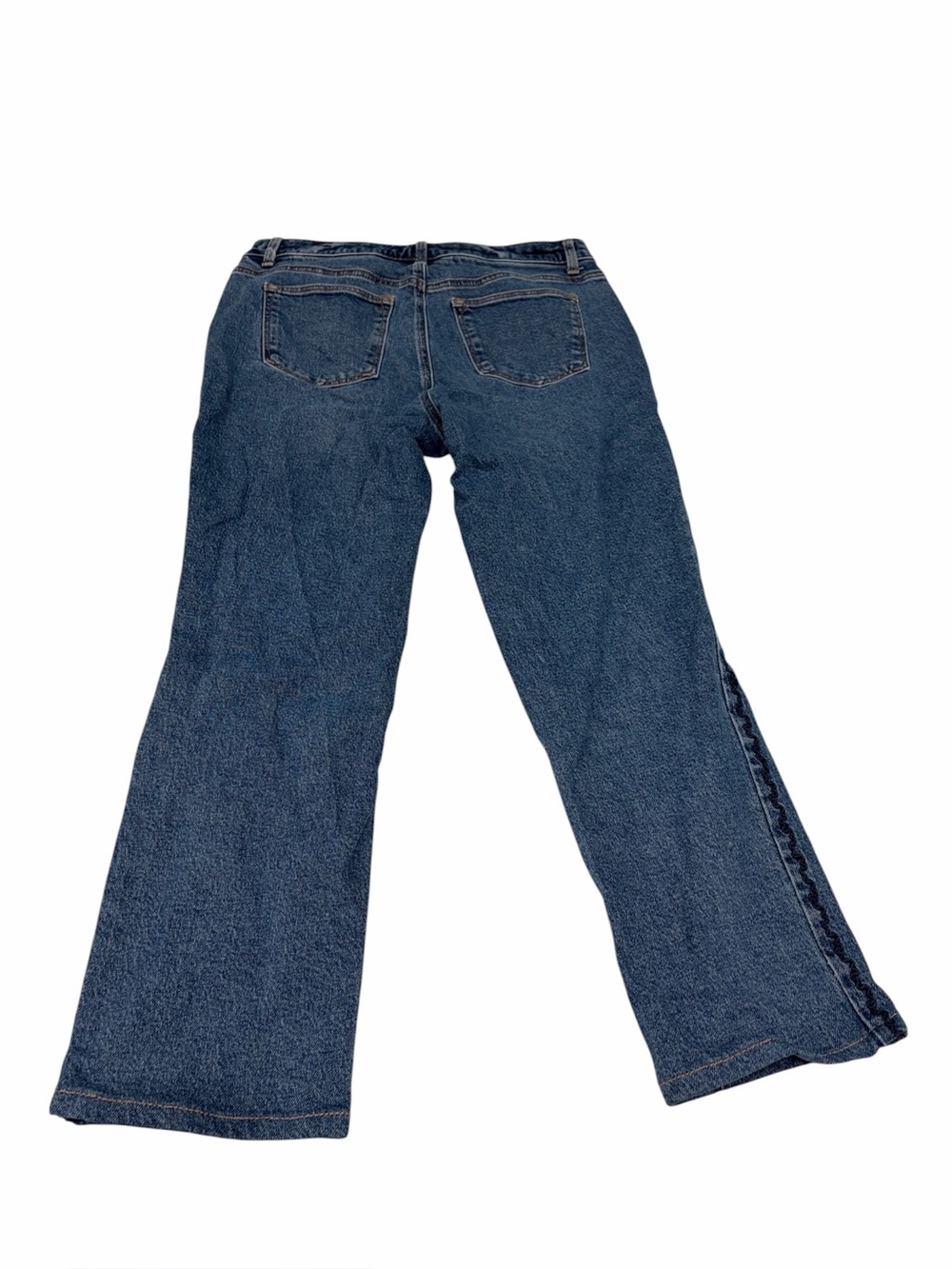 Talbots Women’s Straight Leg Jeans Embroidered Sides  Blue Size 10P - Picture 3 of 6